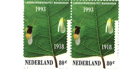 Encarsia formosa on commemorative stamps